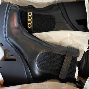 Gucci Logo Trip Booties